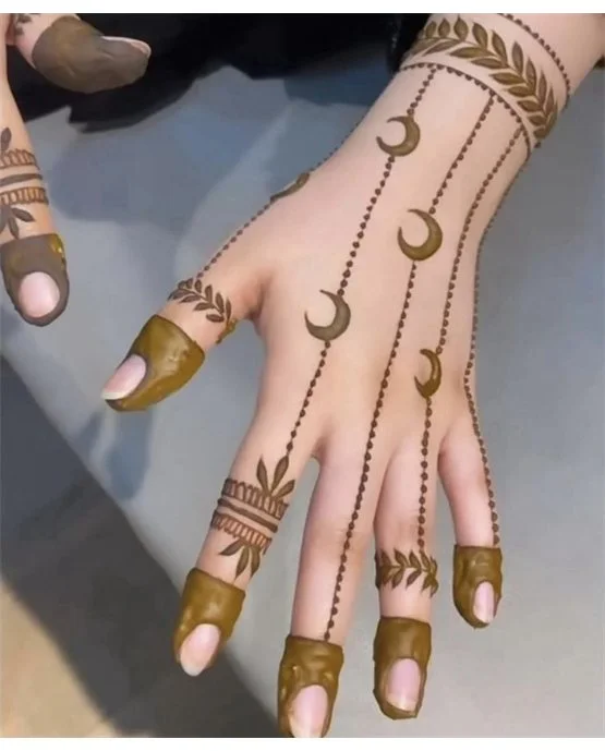 Classy Bangle Finger Mehndi Design Effect Classy Bangle Finger Mehndi Design Effect